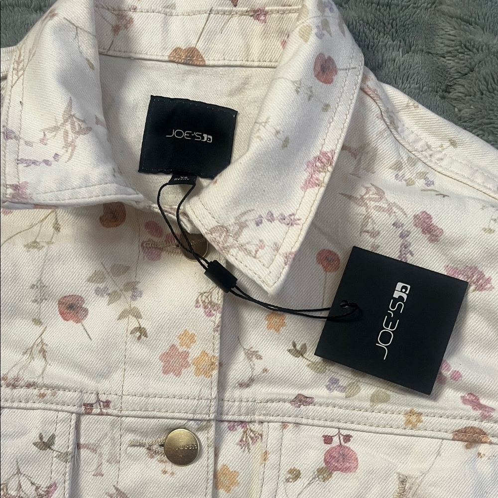 Joe's The Boyfriend Floral Denim Jacket - Picture 2 of 14